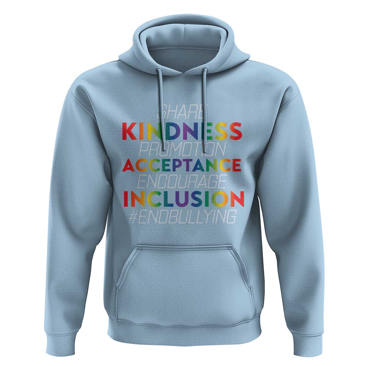 Anti Bullying Hoodie Share Kindness Promotion Acceptange Encourage Inclusion
