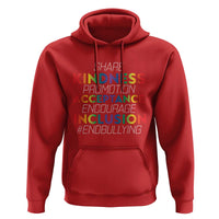 Anti Bullying Hoodie Share Kindness Promotion Acceptange Encourage Inclusion