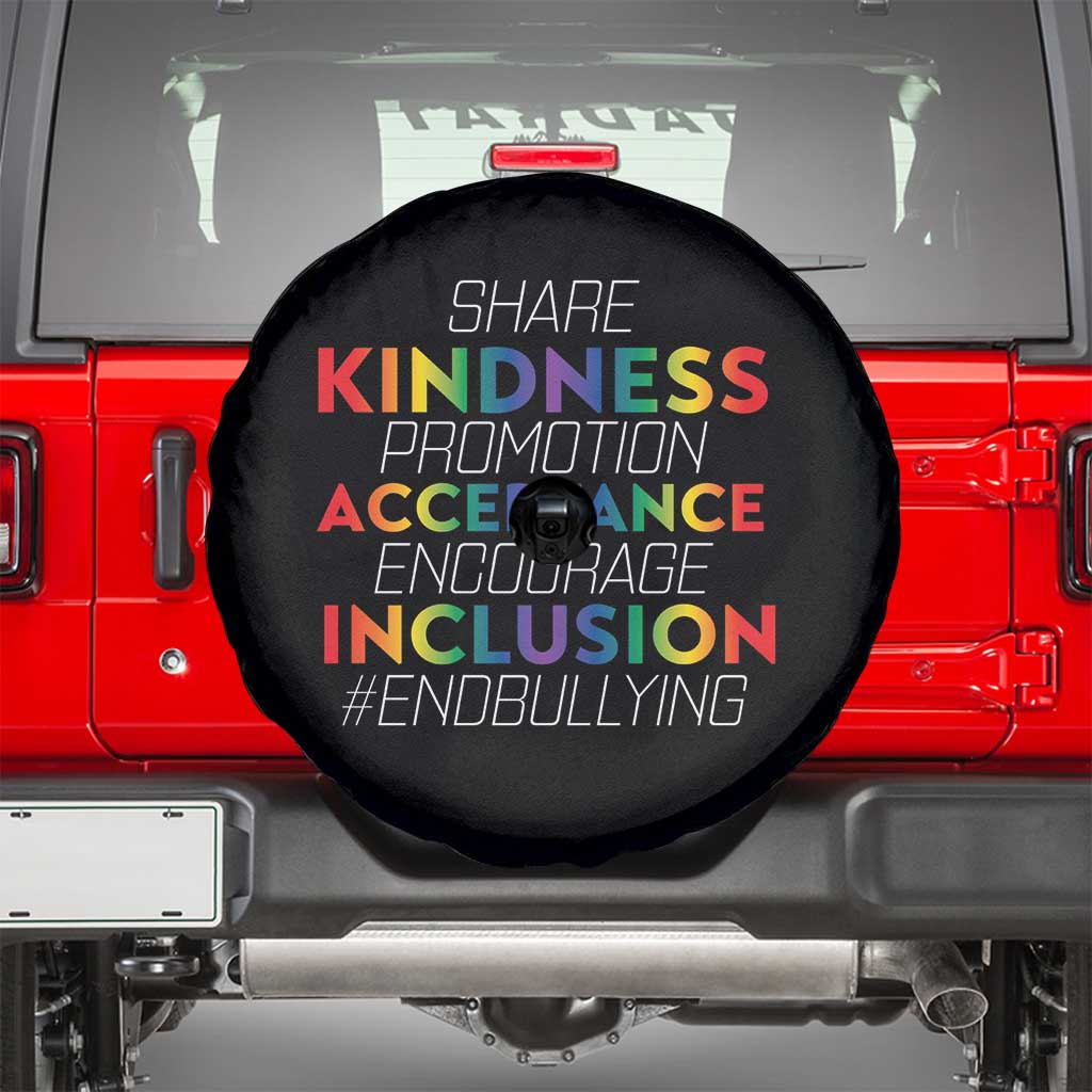 Anti Bullying Spare Tire Cover Share Kindness Promotion Acceptange Encourage Inclusion