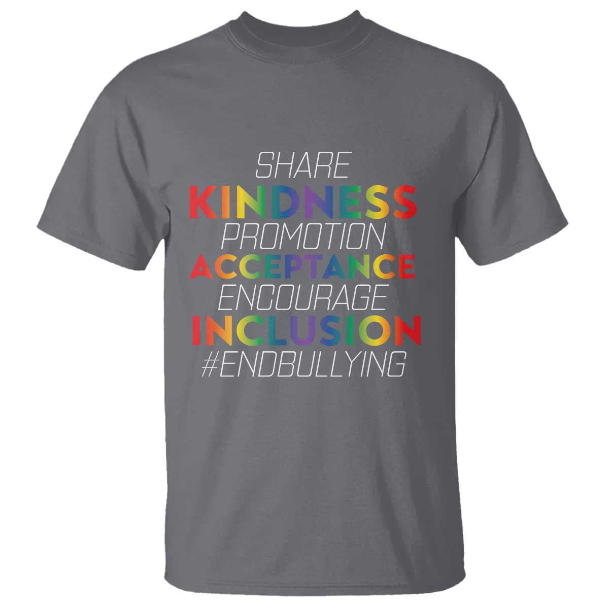 Anti Bullying T Shirt Share Kindness Promotion Acceptange Encourage Inclusion - Wonder Print Shop