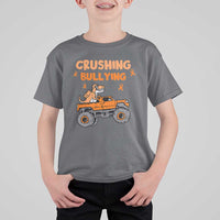 Anti Bullying T Shirt For Kid Crushing Bullying Dinosaur Riding Anti Bullying Prevention - Wonder Print Shop