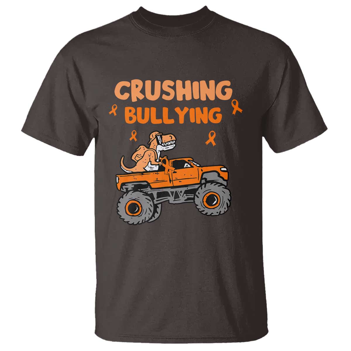 Anti Bullying T Shirt Crushing Bullying Dinosaur Riding Anti Bullying Prevention - Wonder Print Shop