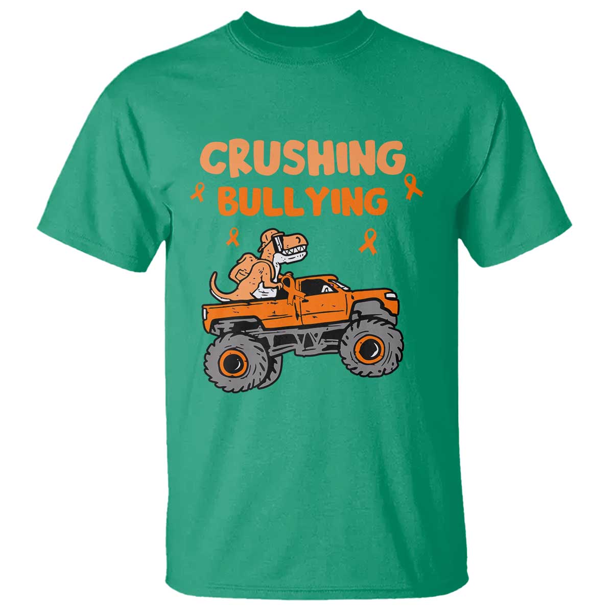 Anti Bullying T Shirt Crushing Bullying Dinosaur Riding Anti Bullying Prevention - Wonder Print Shop