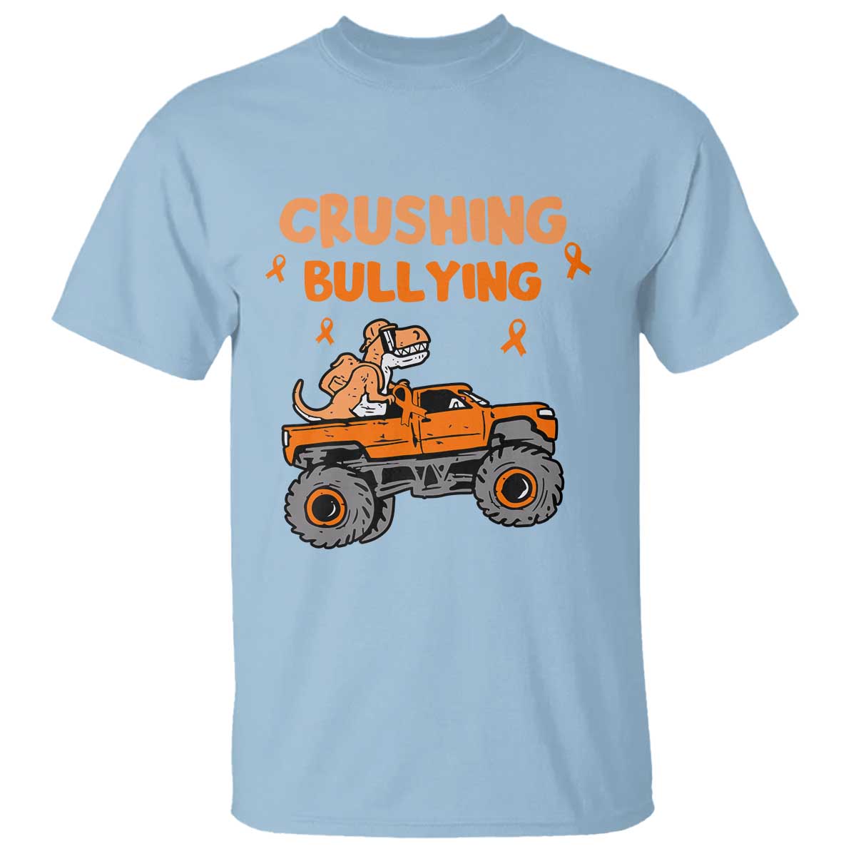 Anti Bullying T Shirt Crushing Bullying Dinosaur Riding Anti Bullying Prevention - Wonder Print Shop