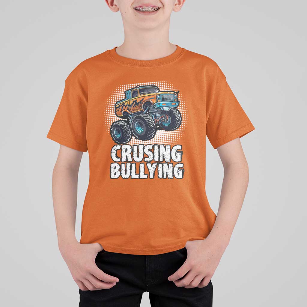 Anti Bullying T Shirt For Kid Crushing Bullying Monster Truck Anti Bullying Prevention - Wonder Print Shop