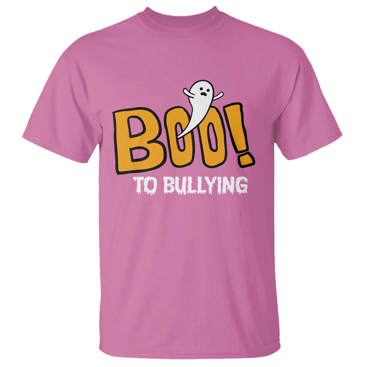 Anti Bullying Halloween T Shirt Boo To Bullying Spooky Ghost - Wonder Print Shop