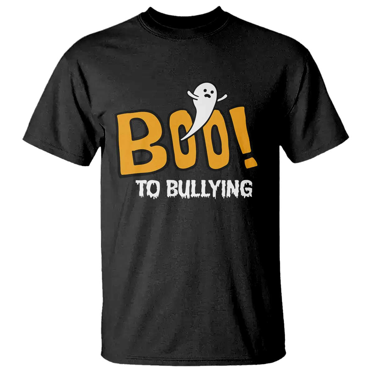 Anti Bullying Halloween T Shirt Boo To Bullying Spooky Ghost - Wonder Print Shop