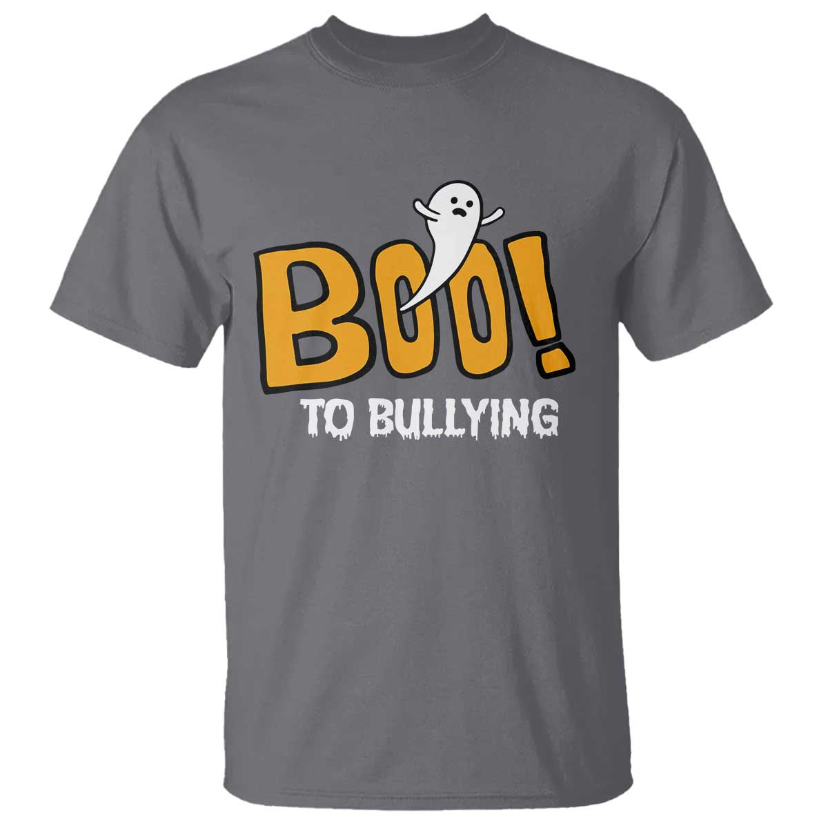 Anti Bullying Halloween T Shirt Boo To Bullying Spooky Ghost - Wonder Print Shop
