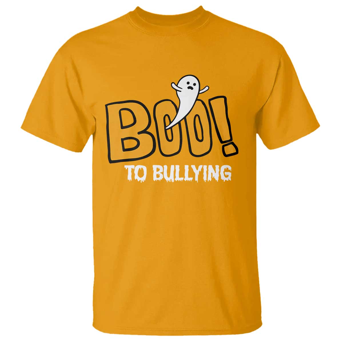 Anti Bullying Halloween T Shirt Boo To Bullying Spooky Ghost - Wonder Print Shop
