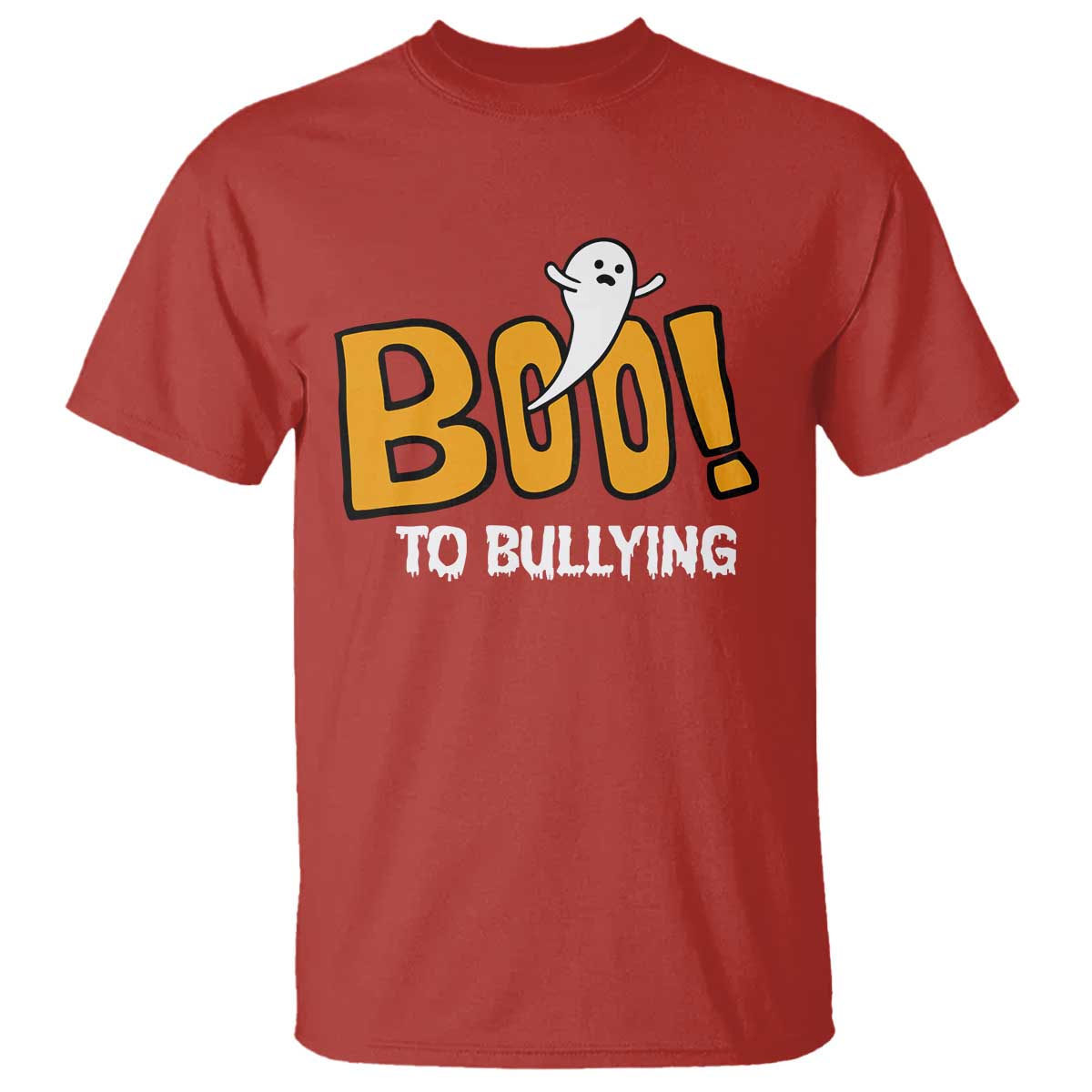 Anti Bullying Halloween T Shirt Boo To Bullying Spooky Ghost - Wonder Print Shop