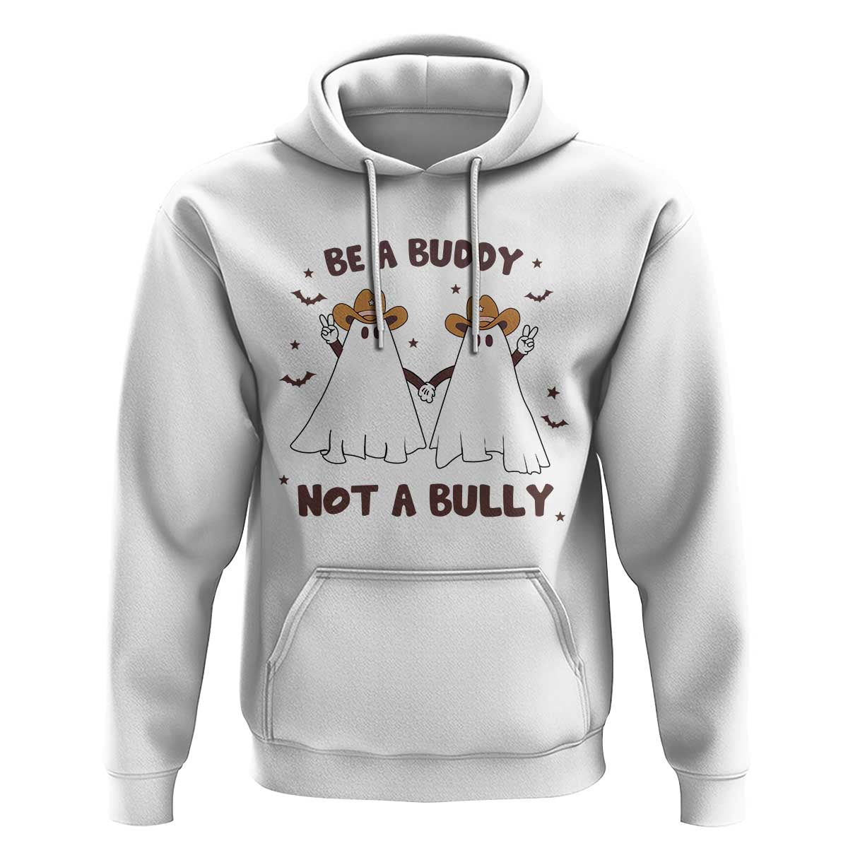 Unity Day Hoodie Be A Buddy Not A Bully Anti Bullying Cowboy Ghost