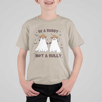 Unity Day T Shirt For Kid Be A Buddy Not A Bully Anti Bullying Cowboy Ghost - Wonder Print Shop