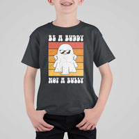 Anti Bullying T Shirt For Kid Be A Buddy Not A Bully Unity Day Retro Ghost - Wonder Print Shop