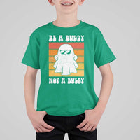 Anti Bullying T Shirt For Kid Be A Buddy Not A Bully Unity Day Retro Ghost - Wonder Print Shop