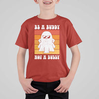 Anti Bullying T Shirt For Kid Be A Buddy Not A Bully Unity Day Retro Ghost - Wonder Print Shop