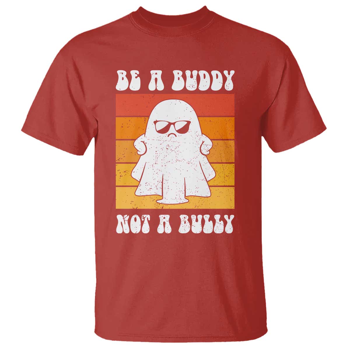 Anti Bullying T Shirt Be A Buddy Not A Bully Unity Day Retro Ghost - Wonder Print Shop