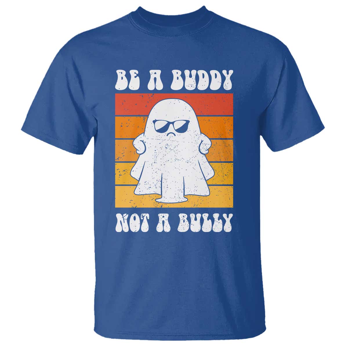 Anti Bullying T Shirt Be A Buddy Not A Bully Unity Day Retro Ghost - Wonder Print Shop