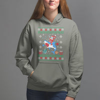 Christmas Hoodie Santa Riding Shark Diver Ocean Xmas Holiday - Wonder Print Shop