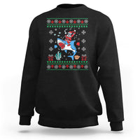 Christmas Sweatshirt Santa Riding Shark Diver Ocean Xmas Holiday - Wonder Print Shop