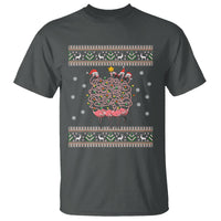 Funny Flamingo Family Christmas Light Tangled T Shirt - Wonder Print Shop