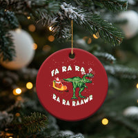 Christmas Tree Rex Fa Ra Rawr Dinosaur Christmas Ornament - Wonder Print Shop