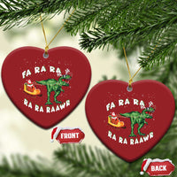 Christmas Tree Rex Fa Ra Rawr Dinosaur Christmas Ornament - Wonder Print Shop