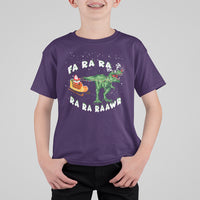 Christmas T Shirt For Kid Tree Rex Fa Ra Rawr T-Rex Dinosaur - Wonder Print Shop