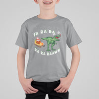 Christmas T Shirt For Kid Tree Rex Fa Ra Rawr T-Rex Dinosaur - Wonder Print Shop