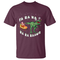 Christmas T Shirt Tree Rex Fa Ra Rawr T-Rex Dinosaur - Wonder Print Shop