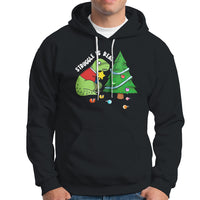 Christmas Hoodie Struggle Is Real T-Rex Christmas Tree Star - Wonder Print Shop