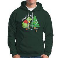 Christmas Hoodie Struggle Is Real T-Rex Christmas Tree Star - Wonder Print Shop