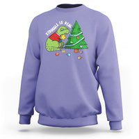 Christmas Sweatshirt Struggle Is Real T-Rex Christmas Tree Star - Wonder Print Shop