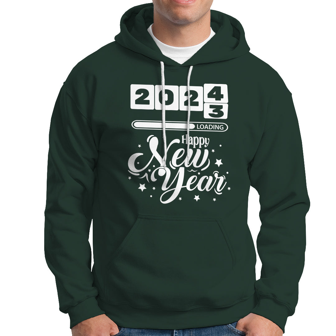 Happy New Year 2024 Loading Goodbye 2023 Hoodie - Wonder Print Shop