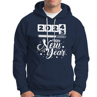 Happy New Year 2024 Loading Goodbye 2023 Hoodie - Wonder Print Shop
