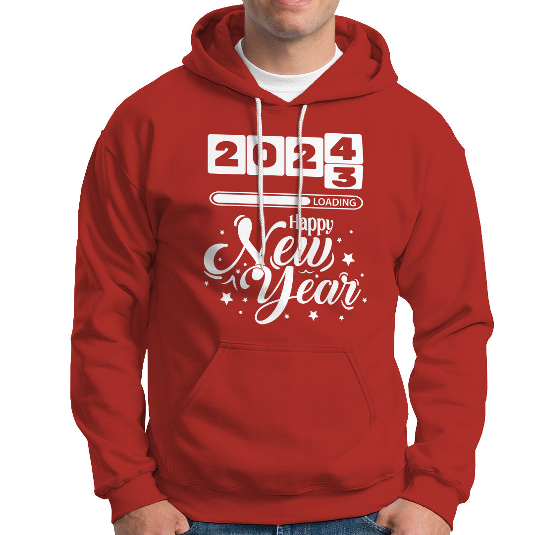 Happy New Year 2024 Loading Goodbye 2023 Hoodie - Wonder Print Shop