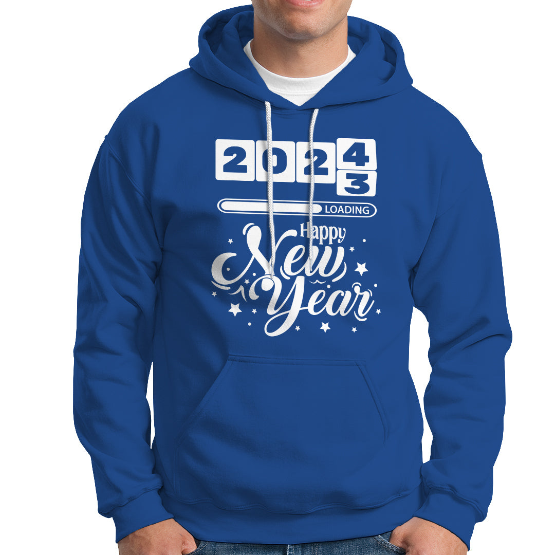 Happy New Year 2024 Loading Goodbye 2023 Hoodie - Wonder Print Shop