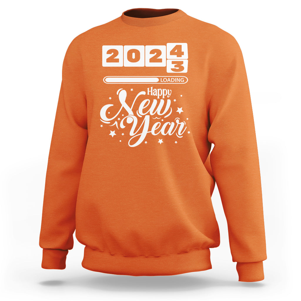 Happy New Year 2024 Loading Goodbye 2023 Sweatshirt - Wonder Print Shop