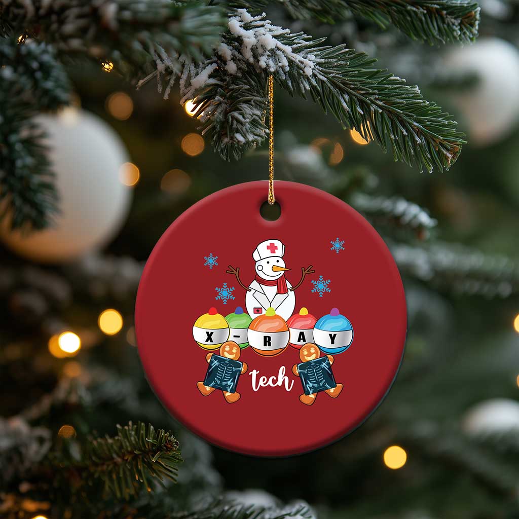 Funny Xmas Christmas Ornament Snowman Nurse Xray Gingerbread - Wonder Print Shop