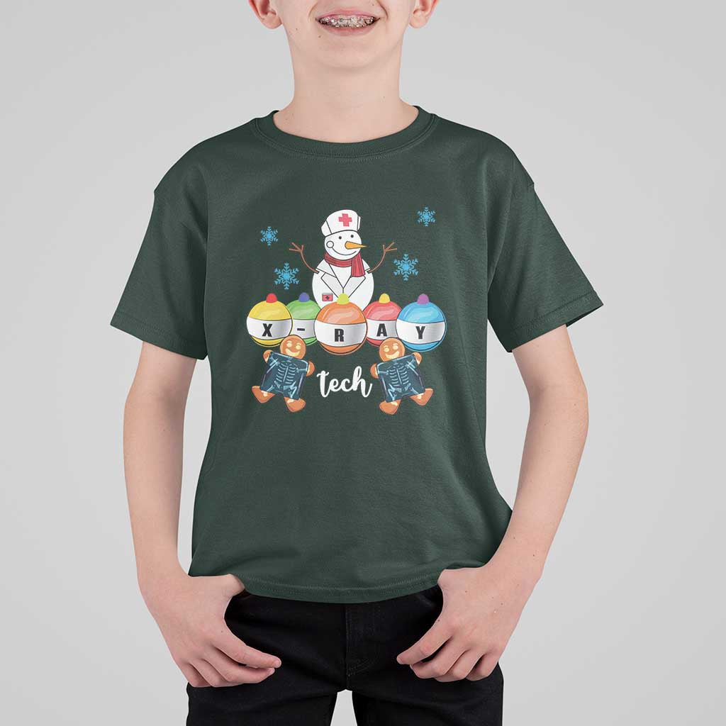 Funny Chrsitmas T Shirt For Kid Snowman Nurse Xray Gingerbread - Wonder Print Shop