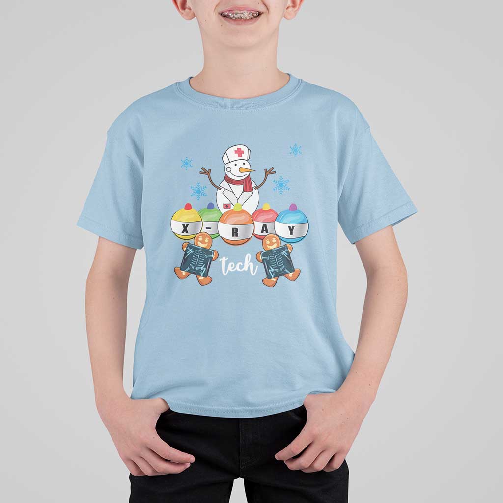 Funny Chrsitmas T Shirt For Kid Snowman Nurse Xray Gingerbread - Wonder Print Shop