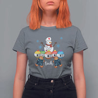 Funny Chrsitmas T Shirt For Women Snowman Nurse Xray Gingerbread - Wonder Print Shop