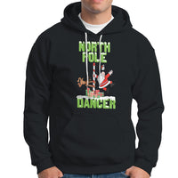 Chrsitmas Hoodie North Pole Dancer Reindeer Santa Ugly Xmas - Wonder Print Shop