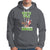 Chrsitmas Hoodie North Pole Dancer Reindeer Santa Ugly Xmas - Wonder Print Shop