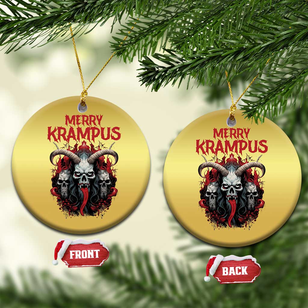 Merry Krampus Christmas Ornament  Horor Xmas Evil - Wonder Print Shop