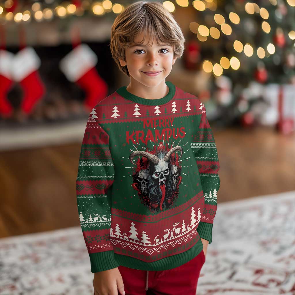 Merry Krampus Ugly Christmas Sweater Horor Xmas Evil - Wonder Print Shop
