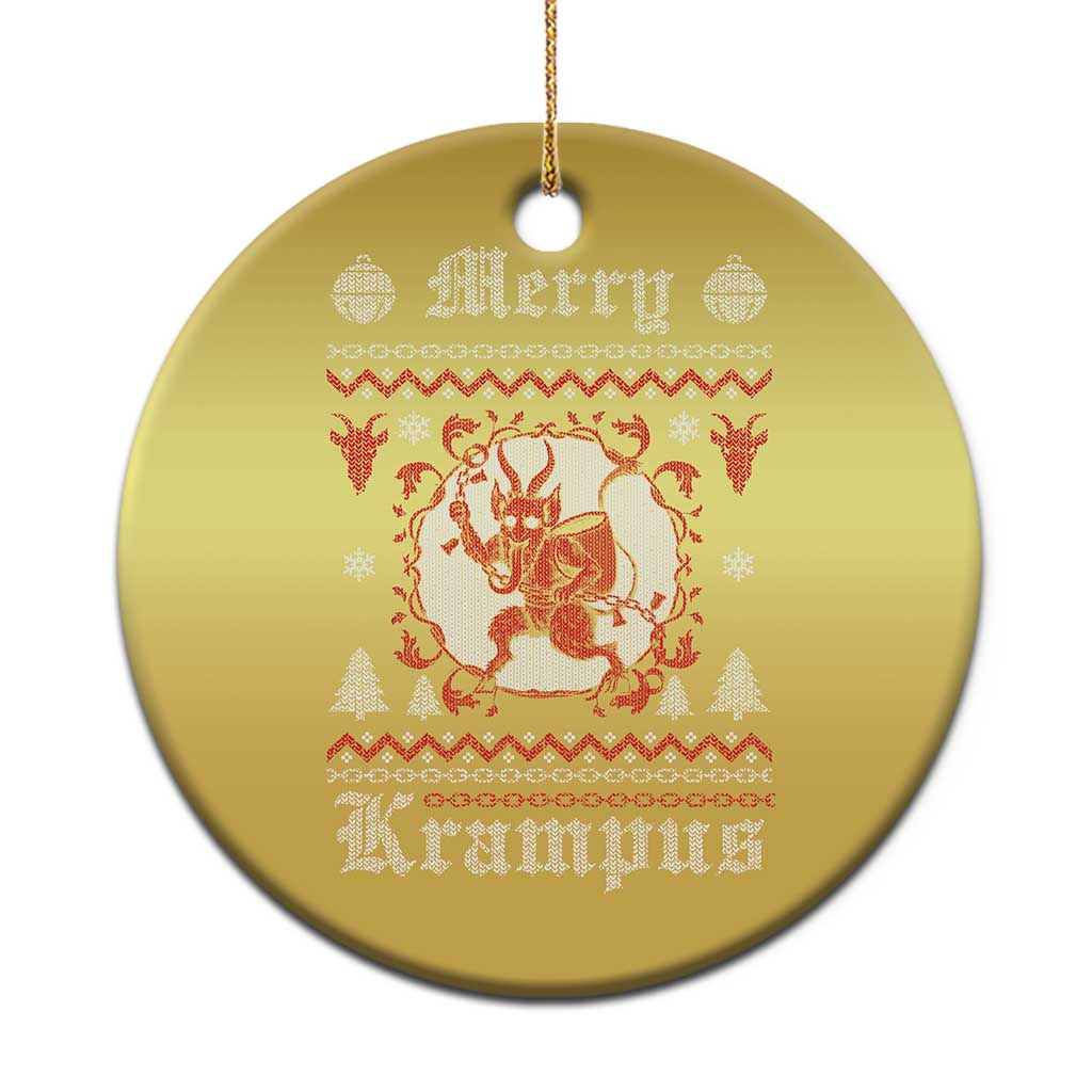 Merry Krampus Christmas Ornament Demon Horor Xmas - Wonder Print Shop
