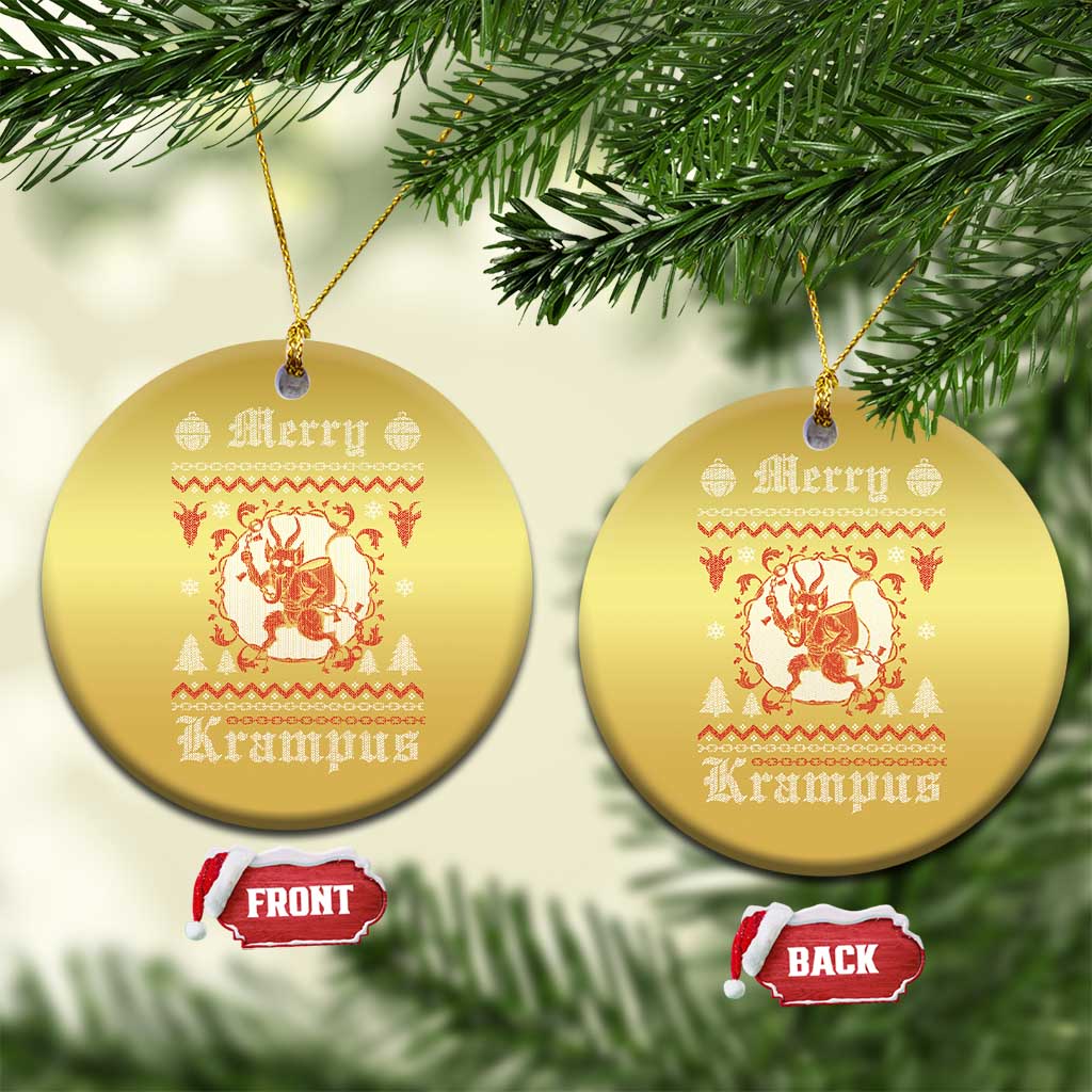 Merry Krampus Christmas Ornament Demon Horor Xmas - Wonder Print Shop