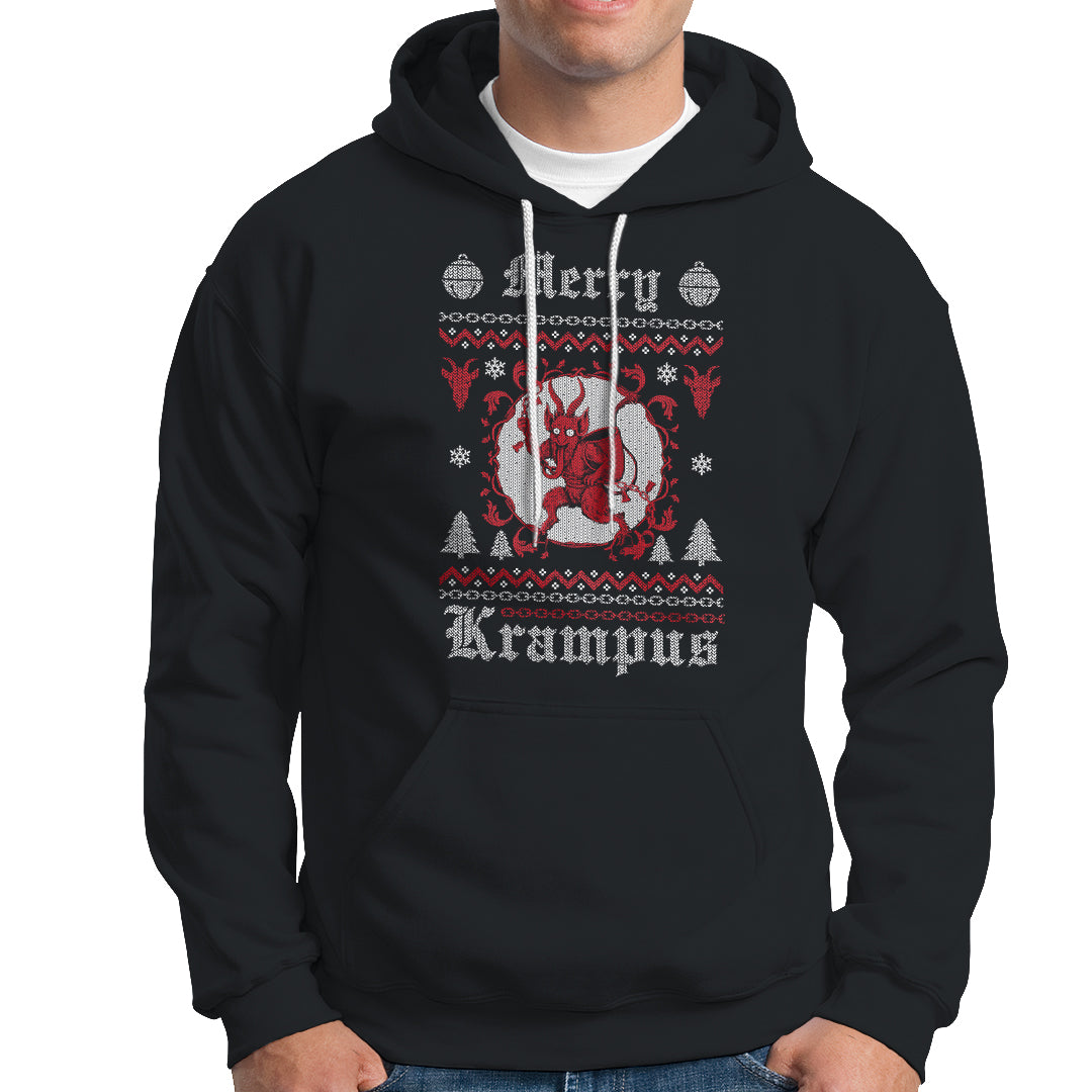 Merry Krampus Horor Christmas Evil Hoodie - Wonder Print Shop