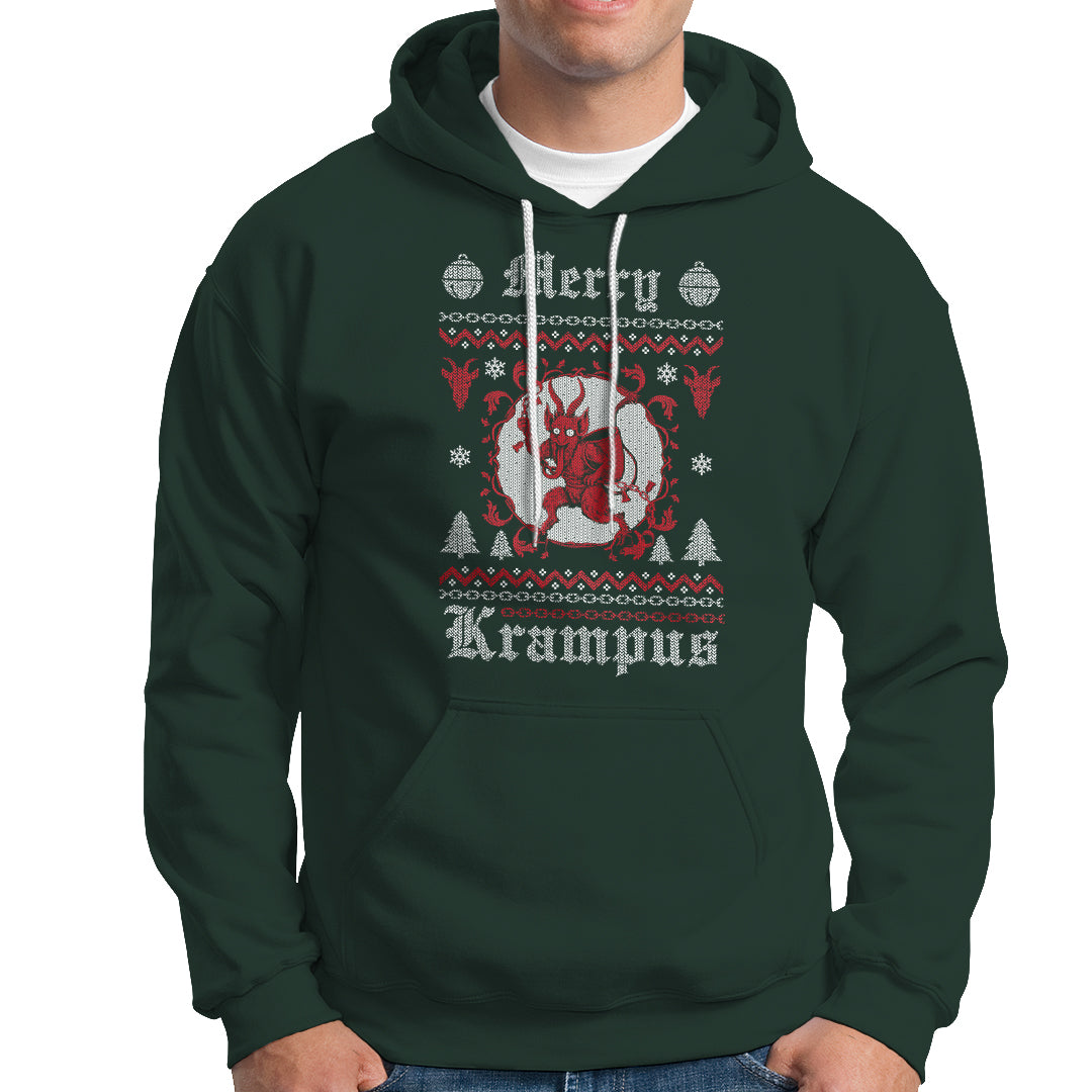 Merry Krampus Horor Christmas Evil Hoodie - Wonder Print Shop