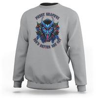 Merry Krampus Horor Christmas You'd Better Not Cry Sweatshirt - Wonder Print Shop